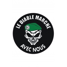 French Foreign Legion March Or Die The Devil Walks With Us Sticker